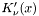$ K'_\nu(x) $
