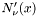 $ N'_\nu(x) $